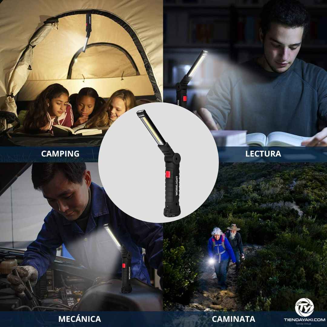 Linterna Magnética COB 360°, La Herramienta que le Faltaba a tu Taller