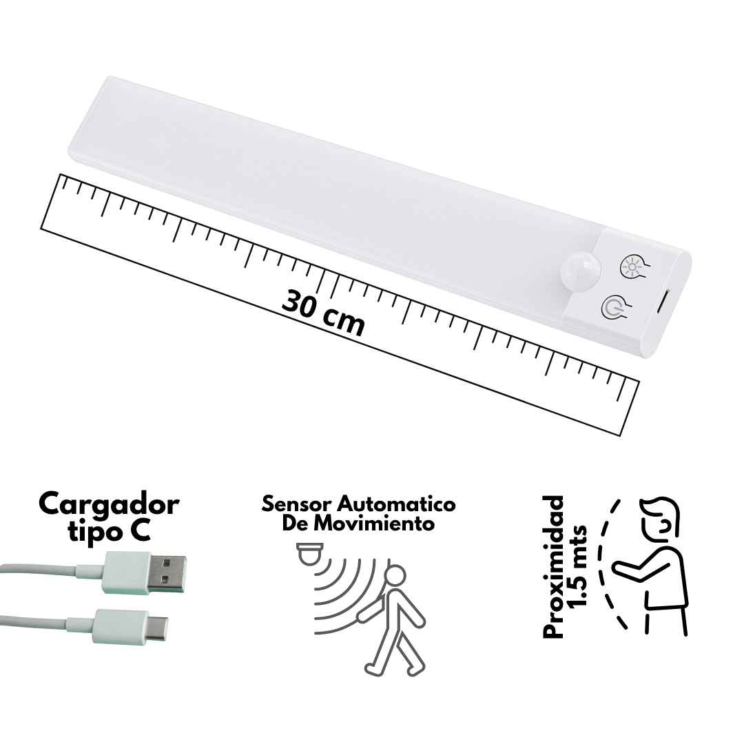 Luz LED con Sensor de Apagado PAGA 1 LLEVA 2 + Regalo🎁