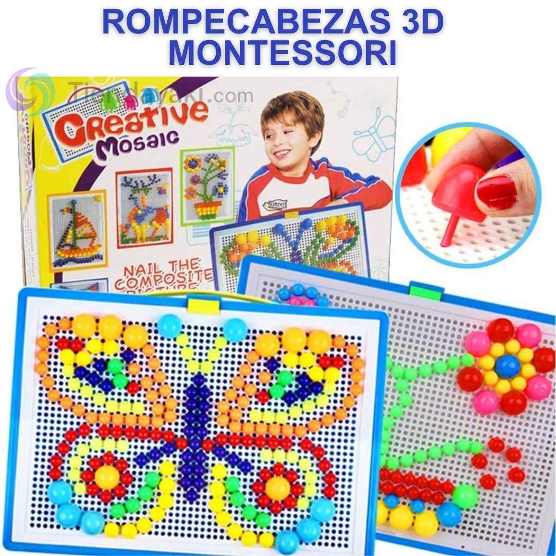 Rompecabezas 3D Montessori + REGALO🎁