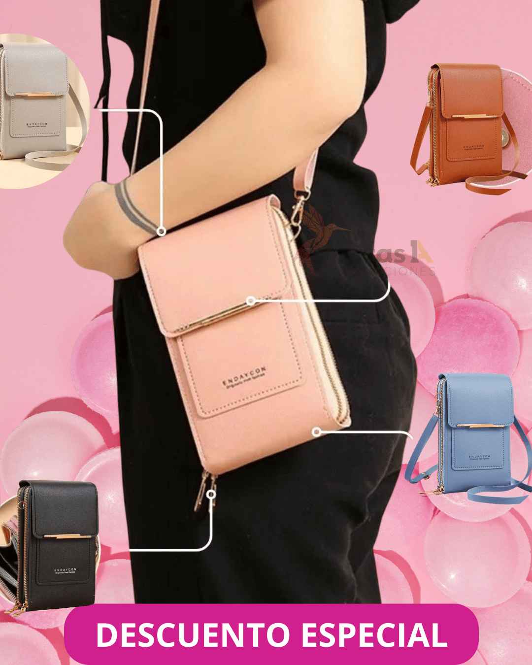 Bolso Billetera Porta Celular