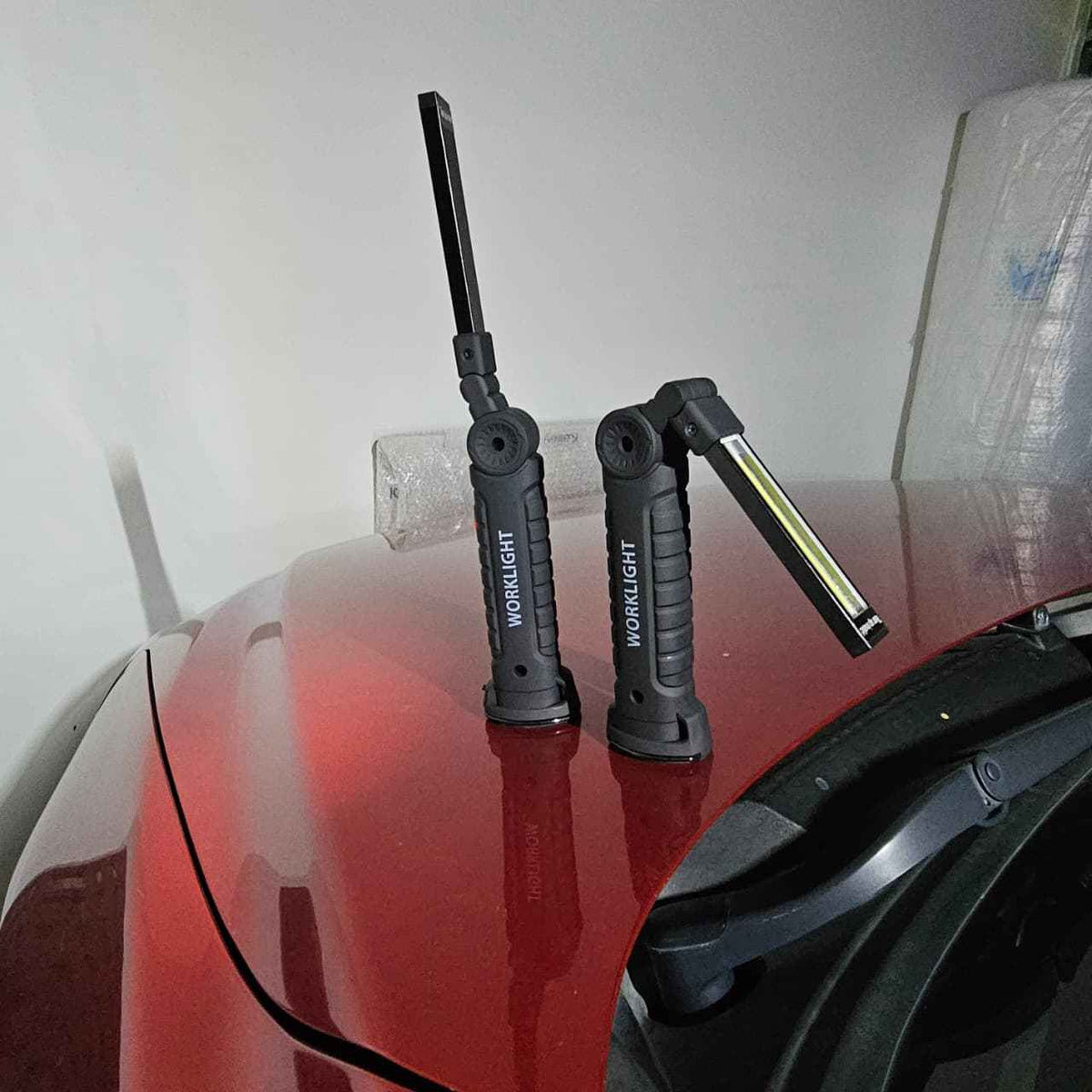 Linterna Magnética COB 360° Recargable USB, Ilumina tu Taller sin Soltar las Manos